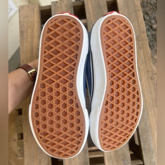 🪼💙VANS ANAHEIM FACTORY OLD SKOOL 36 DX BLUE SUED CLASSIC VELCRO LOW TOP💙🪼 - Picture 6 of 6